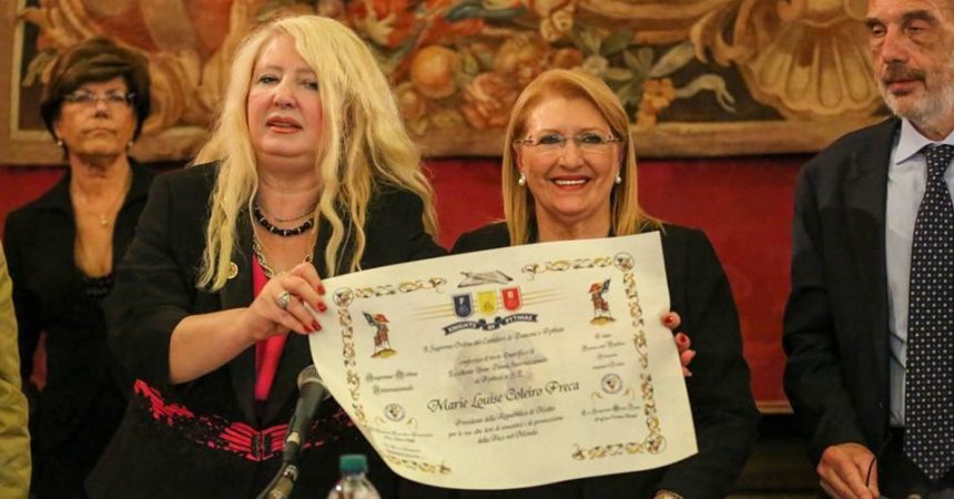 Premio internazionale Virdimura alla Presidente della Repubblica di Malta,  tra medicina cultura e pace.