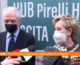 Vaccino, Moratti e Tronchetti Provera visitano hub Hangar Bicocca