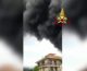 Incendio in un’azienda di vernici della provincia di Torino