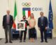 Malagò e Vezzali festeggiano il trionfo olimpico della Pesistica