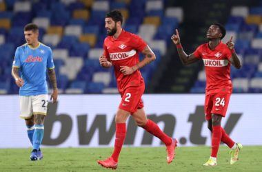 Napoli-Spartak Mosca 2-3, primo ko stagionale per i partenopei