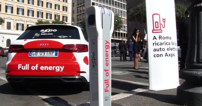 Mobilità elettrica, a Roma arrivano le colonnine di ricarica di Axpo Italia