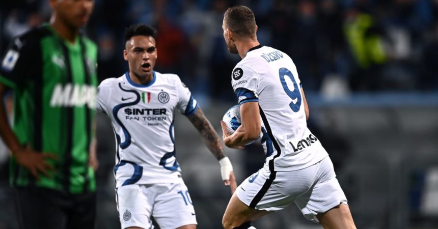 L’Inter vince in rimonta, 2-1 in casa Sassuolo