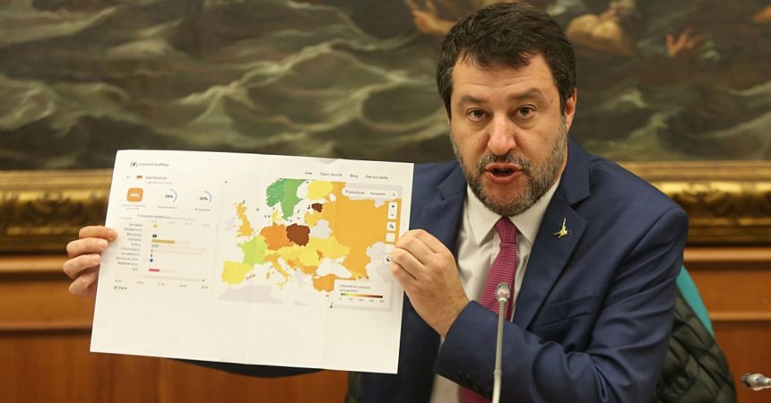 Caro bollette, Salvini “Serve uno scostamento di bilancio di 30 mld”