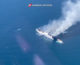 Incendio traghetto, le immagini dall’elicottero della Guardia costiera