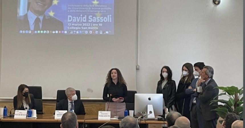 Università Palermo intitola a Sassoli sala biblioteca Scienze politiche