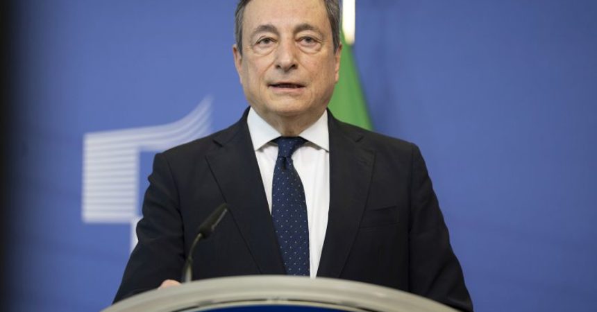Energia, Draghi “Intervenire subito, sfida oltre emergenza della guerra”