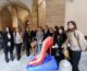 Scarpa rossa contro la violenza sulle donne al Palazzo dei Normanni a Palermo