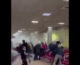 Il vento abbatte una parete, scene di panico all’aeroporto di Palermo