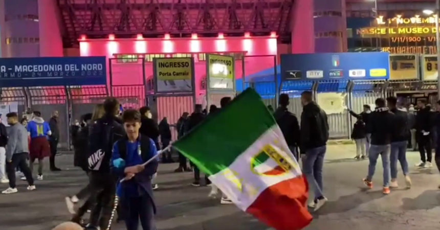 Italia-Macedonia a Palermo: l’altalena di emozioni dei tifosi azzurri