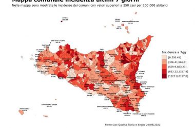 In Sicilia boom di contagi Covid, risale la curva epidemica +47,85%