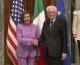 Mattarella incontra Speaker Camera Usa Nancy Pelosi