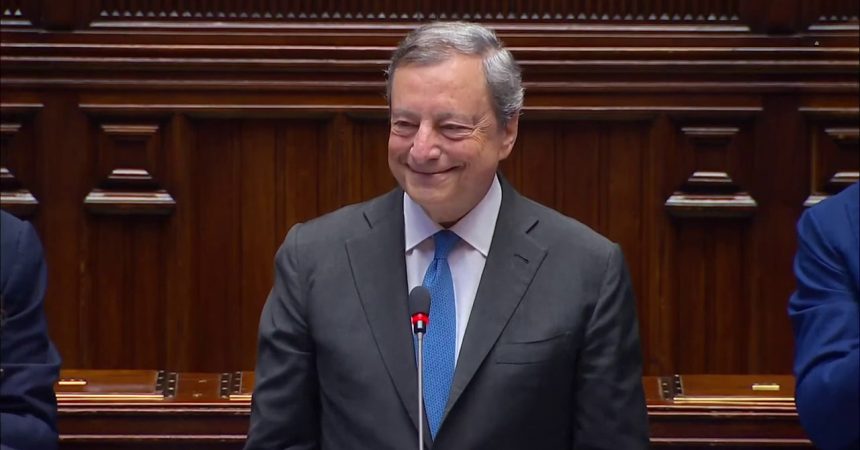 Draghi alla Camera “Grazie per il lavoro fatto insieme”