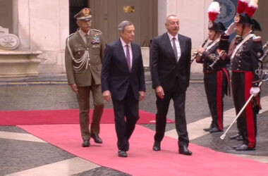Draghi incontra il presidente della Repubblica dell’Azerbaigian