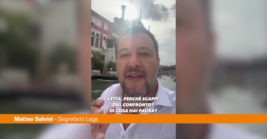 Elezioni, Salvini a Letta “Perché scappi dal confronto?”