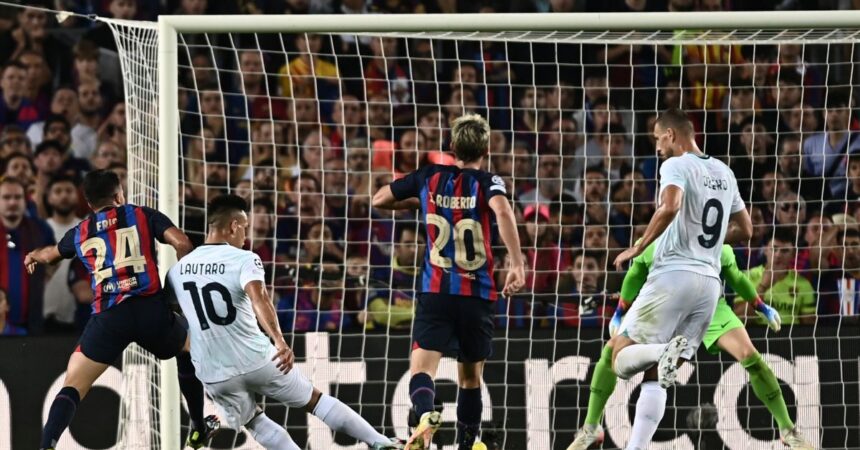L’Inter ‘vede’ gli ottavi: 3-3 al Camp Nou contro il Barça