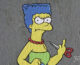 A Milano riappare il murale di Marge Simpson che si taglia i capelli