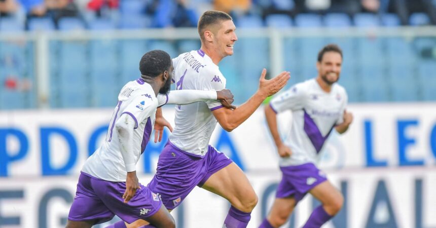 La Fiorentina vince 2-0 al Ferraris contro la Sampdoria