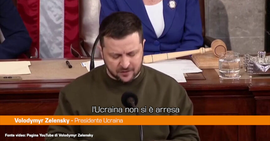 Zelensky a Congresso Usa “Ucraina resterà libera dalla tirannia russa”