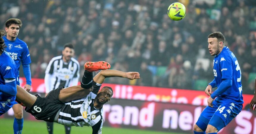 Gol di Baldanzi e Pereyra, Udinese-Empoli finisce 1-1