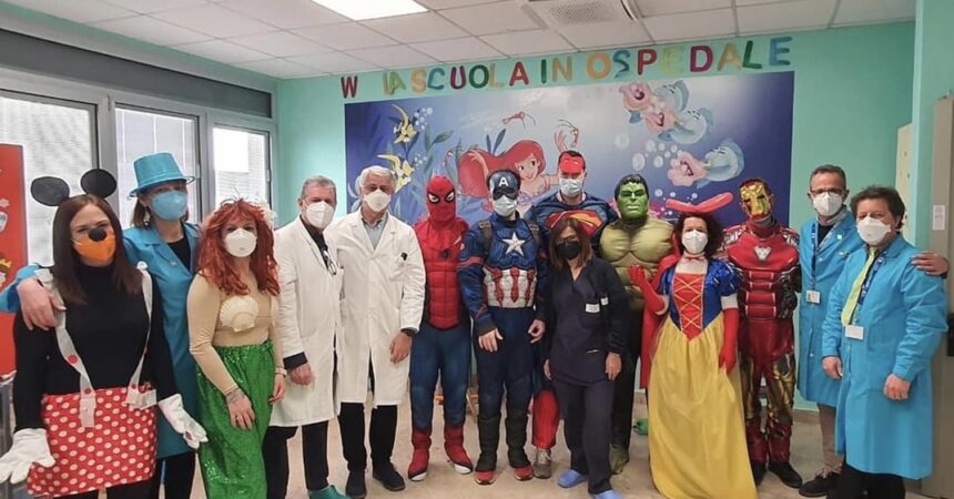 Carnevale in corsia, arrivano i “supereroi” in pediatria al Garibaldi-Nesima di Catania