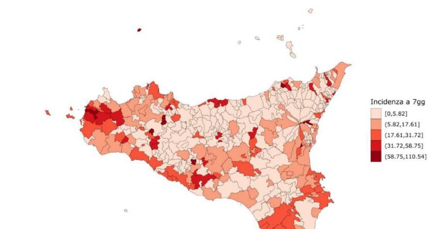 In Sicilia continuano a diminuire nuovi casi di Covid e ospedalizzazioni