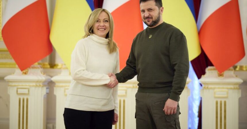 Meloni sente Zelensky “L’Italia scommette sul futuro dell’Ucraina”
