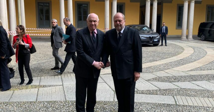 Nordio incontra a Milano il ministro della Giustizia francese