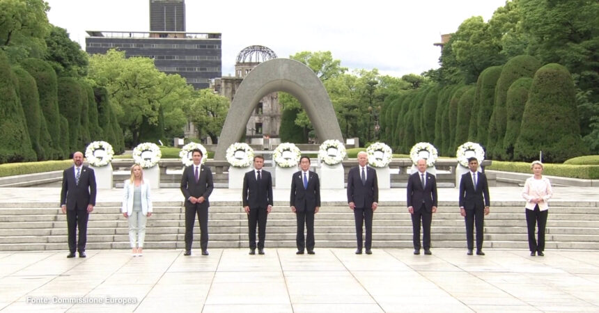 G7, i leader all’Hiroshima Peace Memorial Park