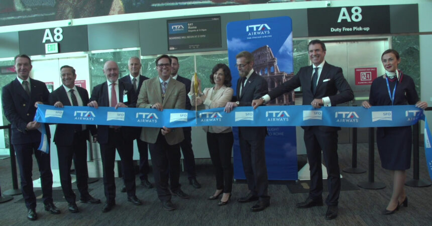 Ita Airways, inaugurato il nuovo volo San Francisco – Roma