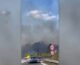 Fumo invade la carreggiata della statale 7 nel Napoletano, le immagini