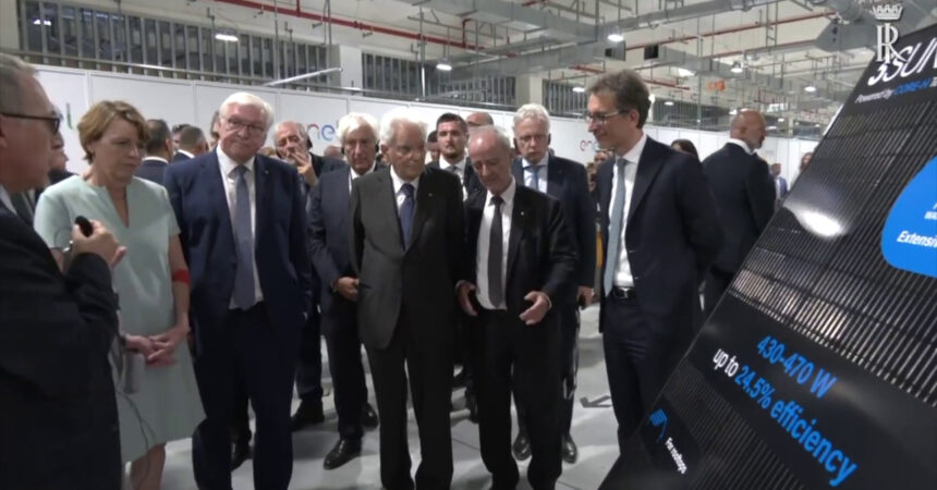 Mattarella e Steinmeier visitano 3Sun Gigafactory di Enel Green Power