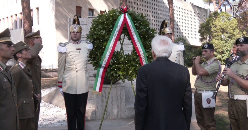 Mattarella depone corona a San Paolo per anniversario 8 settembre