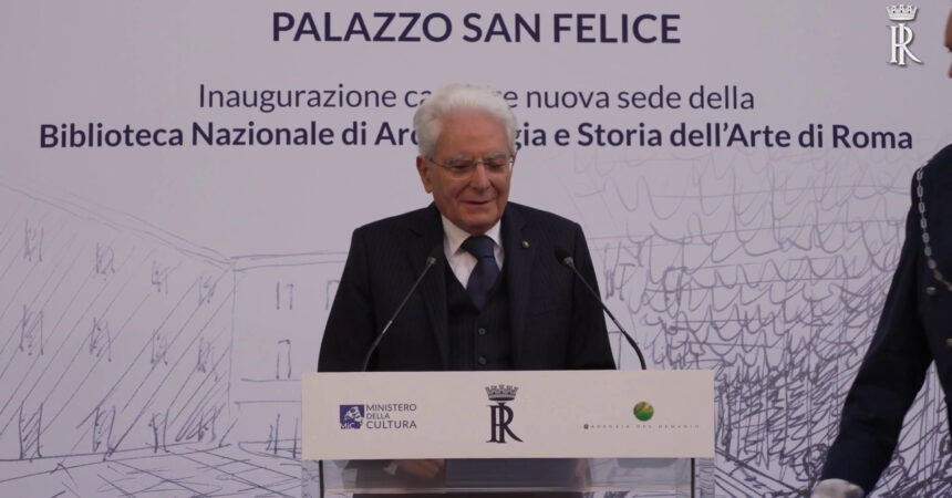 Mattarella “”Palazzo San Felice sarà un nuovo polo culturale”