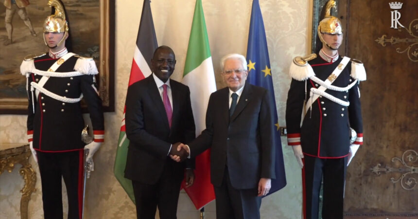Mattarella riceve il presidente del Kenya William Samoei Ruto