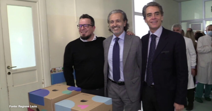 Regione Lazio e Forum Famiglie donano ai bambini dei kit di giochi