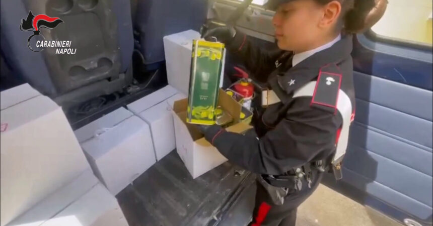 Sequestrato olio d’oliva contraffatto, una denuncia nel Napoletano